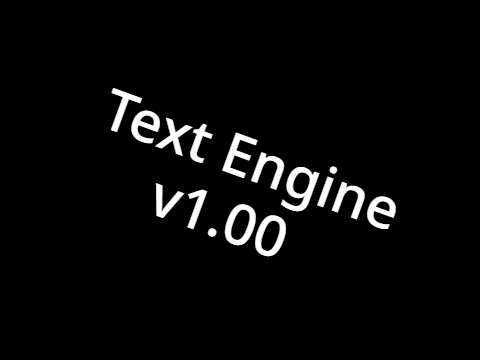 Text Engine Experiment