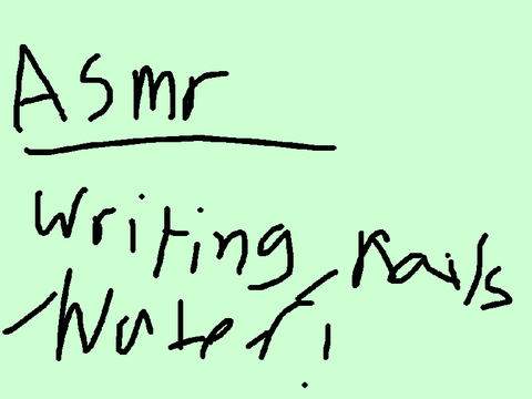 Writing, water, nails ASMR 