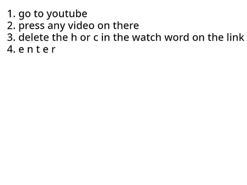 how to enter secret video on youtube