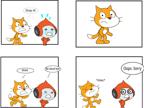 Remix this project and fill in the speech bubbles describing what they're saying. :D remix remix