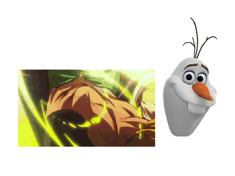super saiyan olaf vs super gogeta