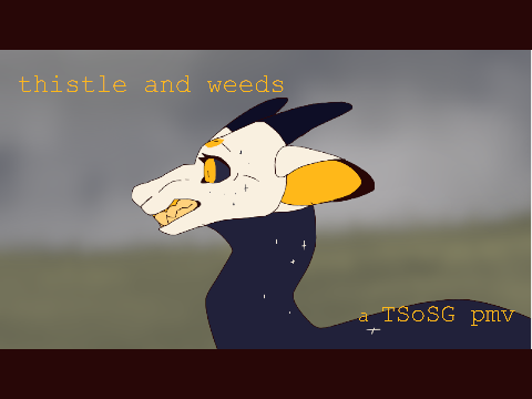 thistle and weeds