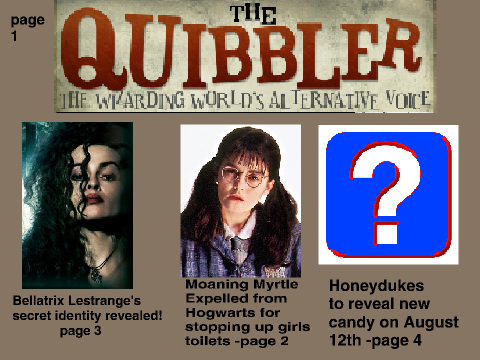 The Quibbler- August 2015 edition