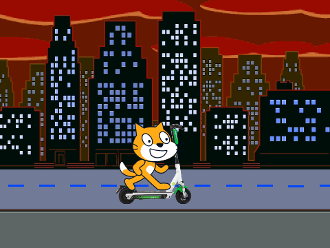Scratch scooter