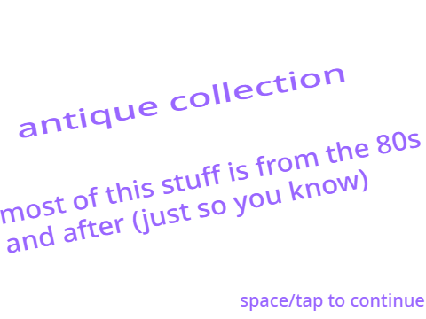 [REUPLOAD] antiques collection