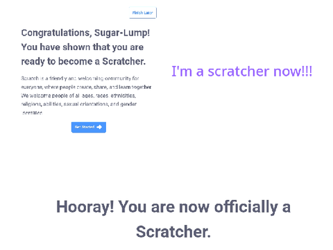 Look I'm a scratcher!