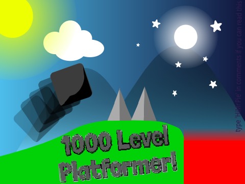 1000 Level platformer (almost...)
