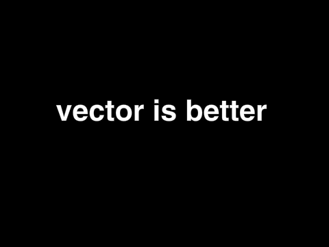 Krafty thinks bitmap is better than vector