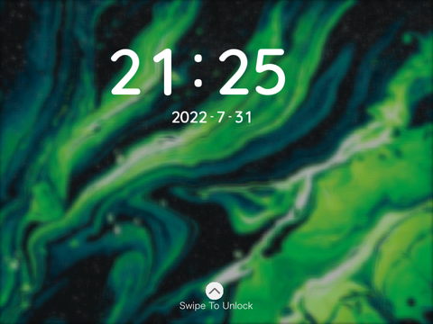 Oki OS Alpha DEMO Unlock Screen