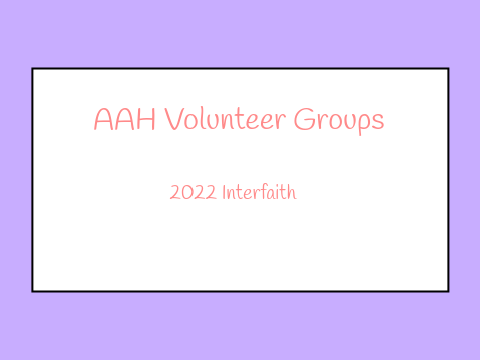 Volunteer Groups-AAH Interfaith