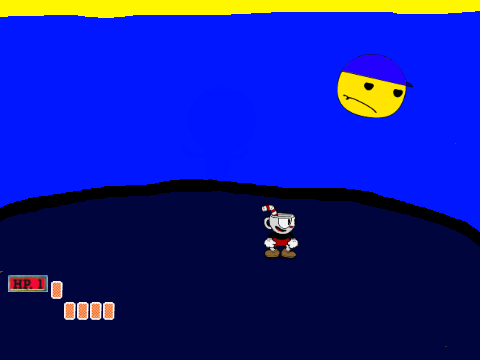 cuphead literally turns me into a ball so i can battle with him