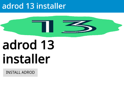adrod 13 installer 1.1