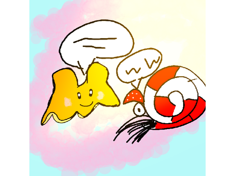 デスクトップ背景に[深海生物イラスト]