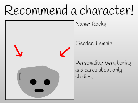 RECOMMEND A CHARACTER (my character)