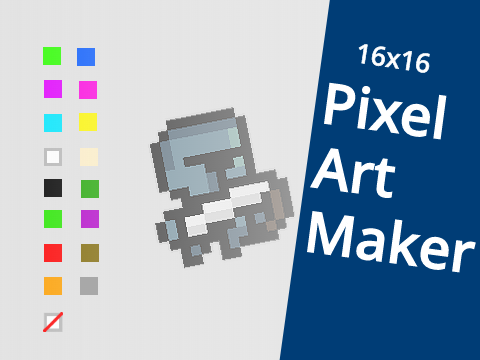 16x16 Pixel Art Maker (COLLAB)