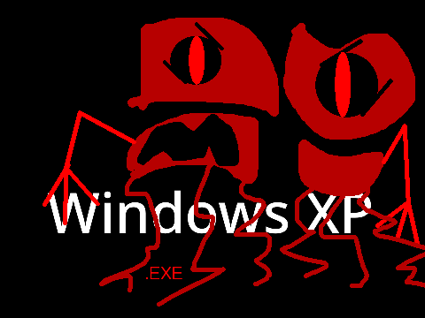 Windows XP Logo.exe Blood splat