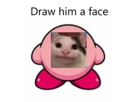 Remix and give kirby a face remix