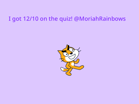 I got 12/10 on Moriah Elizabeth’s quiz!