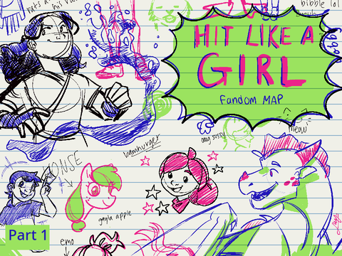 16/17 // Hit Like A Girl // Fandom/Female Character MAP