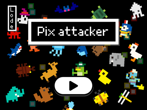 Pix attacker  シューティングゲーム　