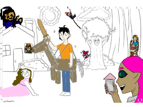DRAW THE SQUAD BUT CROSSOVER RP remixed the remix then remixed the remixed THEN remixed the r… remix