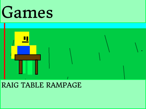 RAIG TABLE RAMPAGE