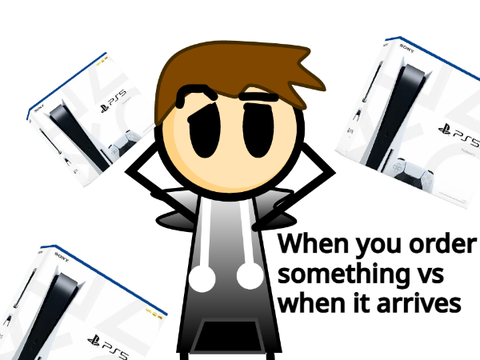 When you order something vs when it arrives #animation