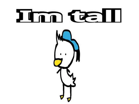 Donald duck is taller than me