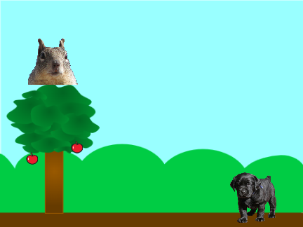 Attack the squirrel 