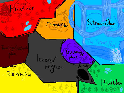 Darkness falls: Map