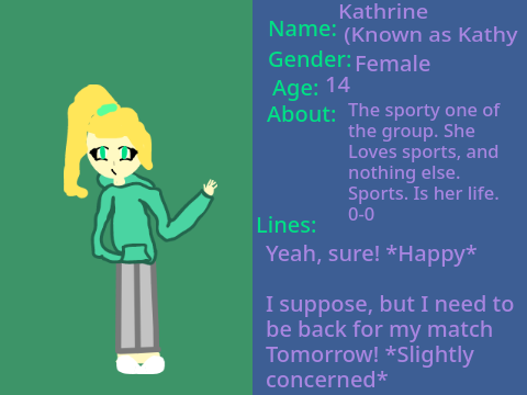 The Nightmare Club: A Ravens Call KATHY AUDITION