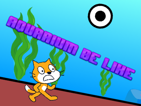 Aquarium be like / An animation #animation #all #art #music #game #100% #hashtag #aquarium