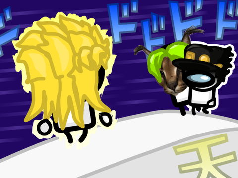 Jotaro vs DIO Over Heaven but its memes