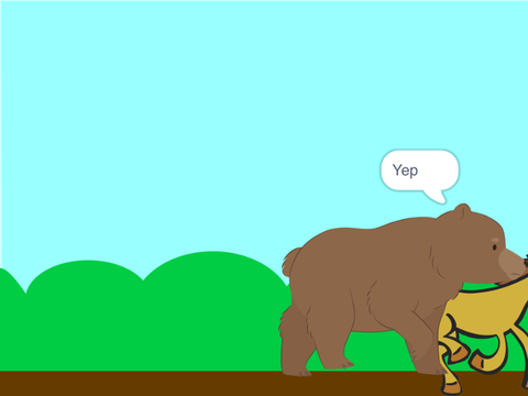 When a bear meets a horse