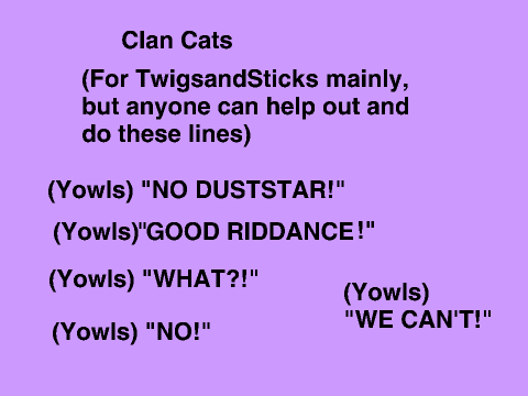 Lines for the Chronicles of Lightningpaw: Episode 1 remix