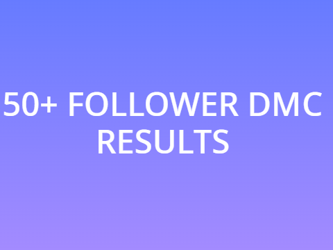 50+ FOLLWERS CONTEST RESULTS!