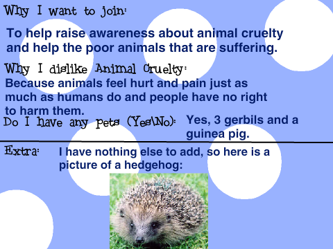 Animal Cruelty Awareness Club: Join Sheet remix