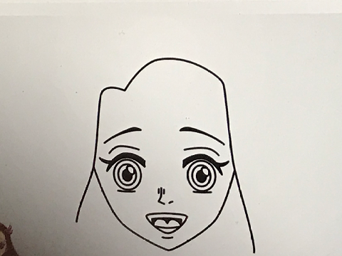 comment dessiner nezuko kamado (demon slayer)  but faster