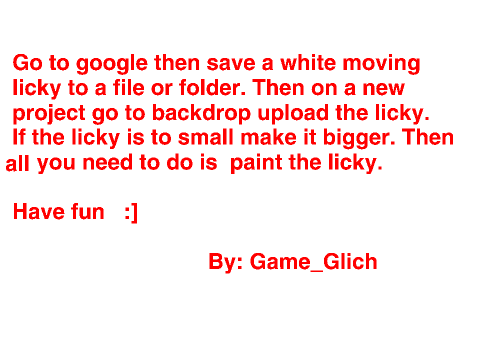 how to make a licky