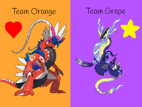 Team Orange VS Team Grape