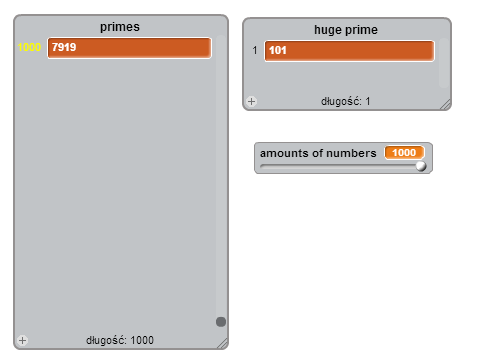 huge primes generator