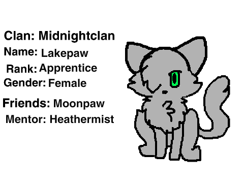 Midnightclan sign-up!: Lakepaw