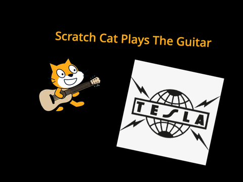 Scratch Cat Plays The Guitar