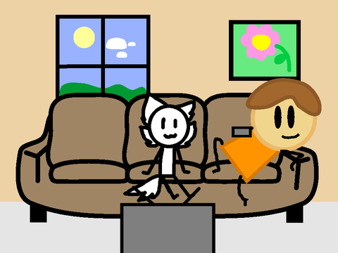 My oc Watching TV 