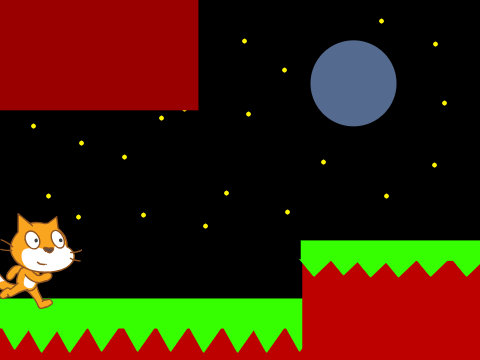 SCRATCHY'S MISTERIOUS DAY!    A PLATFORMER