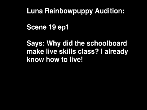 Rainbow Puppy School Auditions remix
