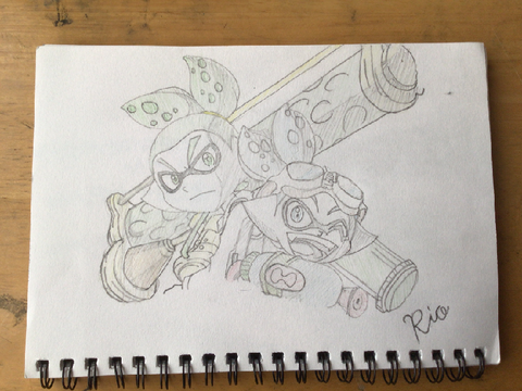 スプラの絵描いてみた