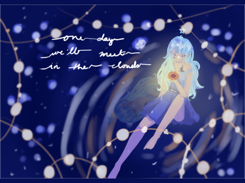 3.3k DMCE || Sunflower in a bed of Moonflowers