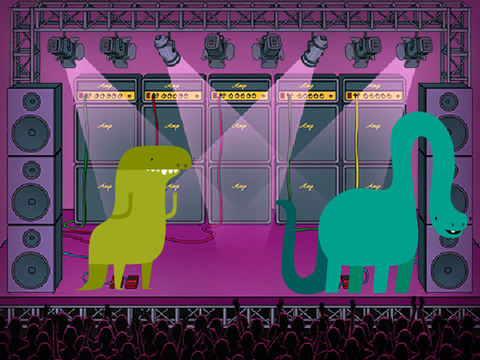 Dancing dinosaurs